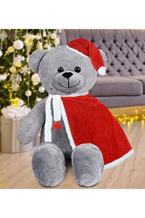100 Cm Pelerinli Noel Baba Ayıcık Yeni Yıl , Yılbaşı Hediyesi