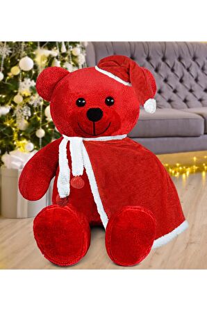 100 Cm Pelerinli Noel Baba Ayıcık Yeni Yıl , Yılbaşı Hediyesi
