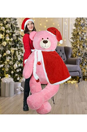 160 Cm Noel Baba Pelerinli Ayıcık Yeni Yıl, Yılbaşı Hediyesi