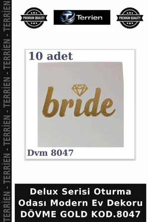 Delux Serisi Oturma Odası Modern Ev Dekoru DÖVME GOLD KOD.8047