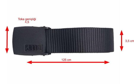 Açık Hava Taşıma Gereci Kamp Malzemesi 5.11 Tactical Palaska Metal Toka- 5.11 Tactical Kemer Palaska