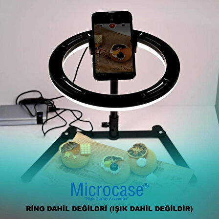 Microcase 4in1 Ürün Çekim Standı Tripod + Bluetooth Kumanda + Telefon Tutucu Başlık + 360 Döner Başlık Adaptör - AL4811