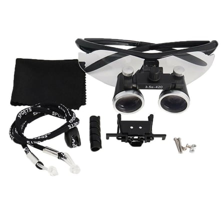 Uzman Tercihi Görev Malzemesi Hekimler İçin -3.5x-420mm Diş Cerrahi Gözlük Lens Büyüteç