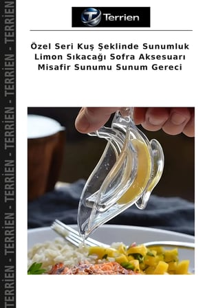 Özel Seri Kuş Şeklinde Sunumluk Limon Sıkacağı Sofra Aksesuarı Misafir Sunumu Sunum Gereci