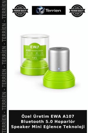 Özel Üretim EWA A107 Bluetooth 5.0 Hoparlör Speaker Mini Eğlence Teknoloji
