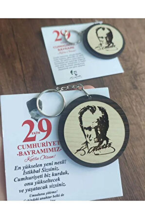 CUMHURİYET BAYRAMI ATATÜRK ANAHTARLIK (10 ADET)