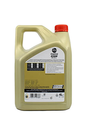Edge 5w30 Ll 4 Lt Tam Sentetik Partiküllü Motor Yağı