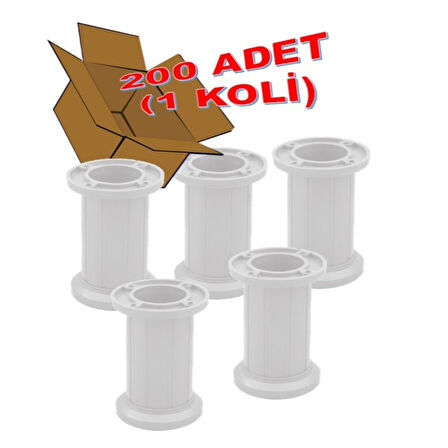 Jumbo Mobilya Ayağı 10 cm - Koltuk, Kanepe, Dolap ve Baza İçin, Ayarlanabilir, 200 Adet