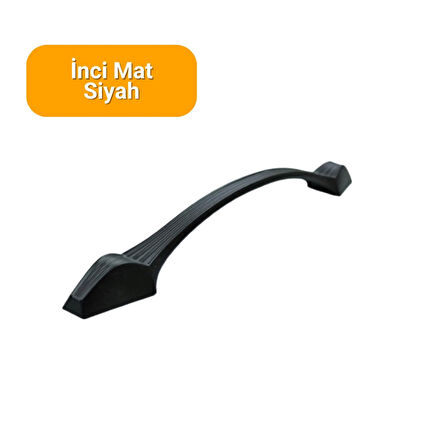 4 Adet İnci Mat Siyah Metal Mobilya Kulpu 160mm - 192mm