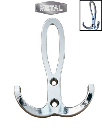 Metal Okyanus Krom Portmanto Askısı Duvar Tipi – Tekli