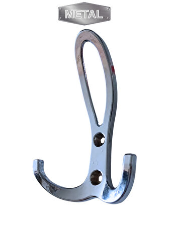 Metal Okyanus Krom Portmanto Askısı Duvar Tipi – Tekli