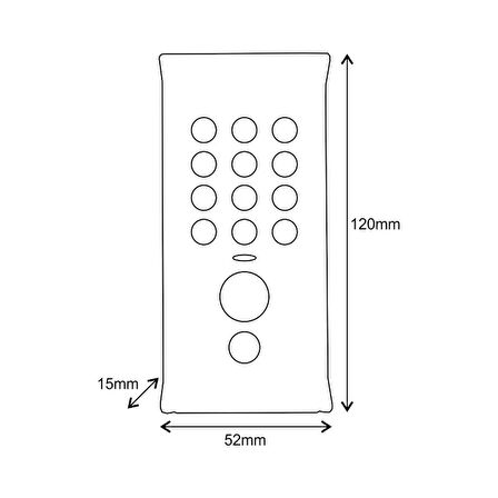 Yale LL65-BA Elektronik Kabin Kilidi - Siyah