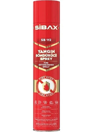 SB112 Yangın Söndürücü Sprey 1000 ml Cilde Zararsız Çevre Dostu Yangın Söndürücü