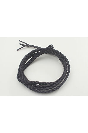 8-12 MM YASSI ÖRGÜLÜ NATUREL (DOĞAL) DERİ KORDON (1 METRE)