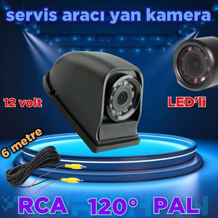 YAN ARAÇ KAMERASI PANELVAN SERVİS V.B ARAÇLARA UYUMLU  12 VOLT
