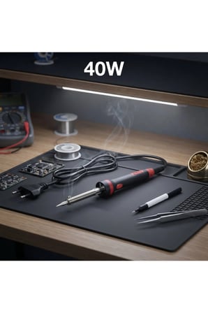 5 Adet Kalem Havya – 40W Güçlü Elektrikli Lehim Aleti, Ergonomik Tutma Sapı, Sivri Uç, Elektronik Ve Kablo İşleri Soldering Iron