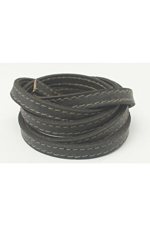 8-10 Mm Hakiki Yassı Deri Taba Renkli Kayış (2 METRE)