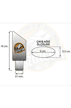 51 mm. Yassı nikelaj tekli sessiz uç