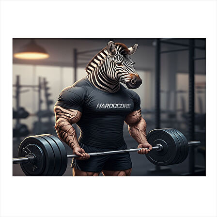 Halter Kaldıran Zebra Mdf Tablo 50cmX 70cm