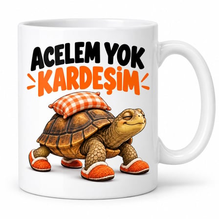 Yavaşlığın Zirvesi Tasarımlı Porselen Kupa - MODEL 716