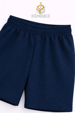 Çocuk Unisex DARETO STRAT BEYAZ Baskılı Bisiklet Yaka Tişört - Şort Takım