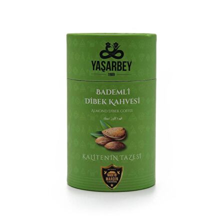 YAŞARBEY BADEMLİ DİBEK KAHVESİ 400 GR (HEDİYELİK KUTU)