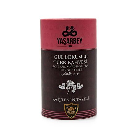 GÜL LOKUMLU TÜRK KAHVESİ 400 GR (HEDİYELİK KUTU)