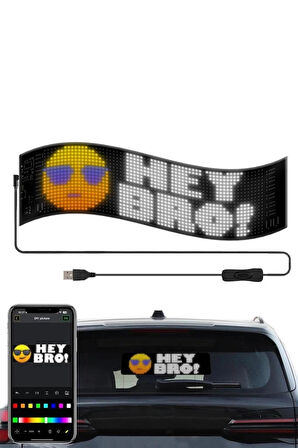 Rp937 Led Matrix Panel 16x64cm Telefon Kontrollü Kayar Led Animasyon Aydınlatma