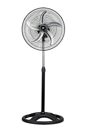 5 Metal Kanatlı Soğutucu Vantilatör Pervane 3 Kademe Hız Kontrol 18’’inch - 80w