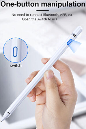 Sensitivity Stylus Dokunmatik Kalem Çizim Ve Tasarım Tablet Kalemi Tüm Cihazlara Uyumlu 1.45mm Uç
