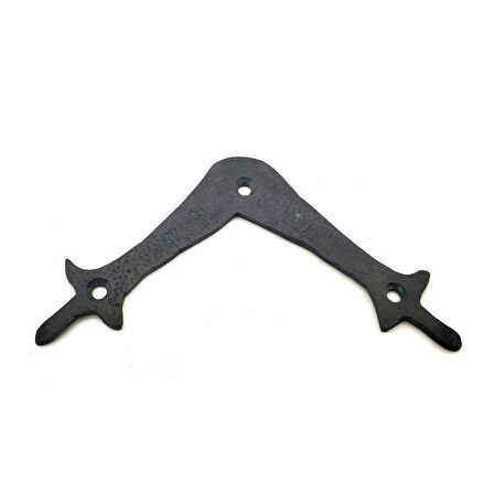 Antika Tarz Dekoratif Pirinç Zambak Gönye - Üst, 107x107 Mm, Oksit