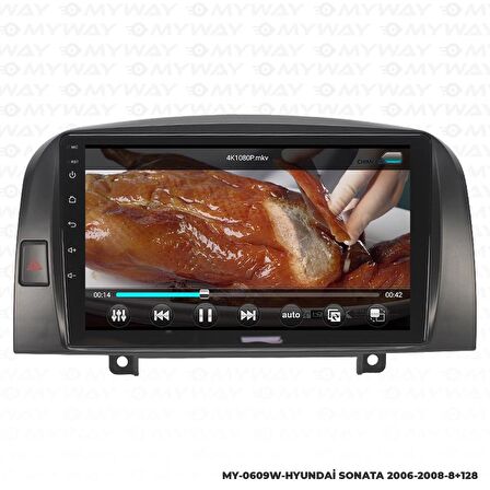 Araç Multimedya Hyundai Sonata Android 12 Carplay 4Gb Ram + 64Gb Hdd 2006-2008 Navigasyon Ekran MYW