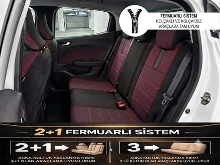 Yıldız Boro Serisi Volkswagen Beetle-İle Uyumlu Tam-Set-Oto-Koltuk-Kılıfı