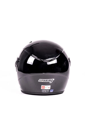 Kask Sw-733 Parlak Siyah Aynalı Camlı