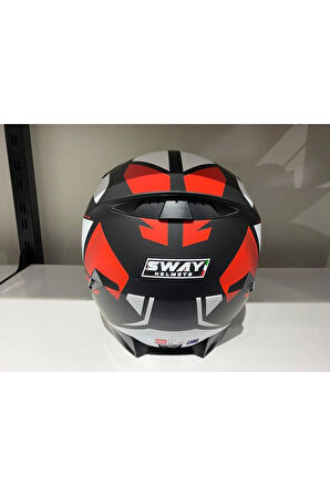 Kask 820 Dakar 3 Black/whıte/red Full Face