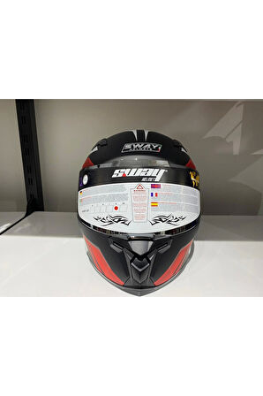 Kask 820 Dakar 3 Black/whıte/red Full Face