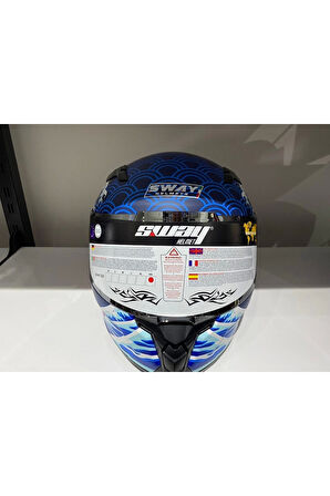 Kask Sway 820 Dakar 5 Blue/orange Full Face