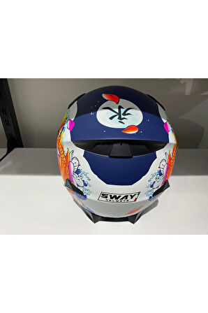 Kask Sway 820 Dakar 5 Blue/orange Full Face