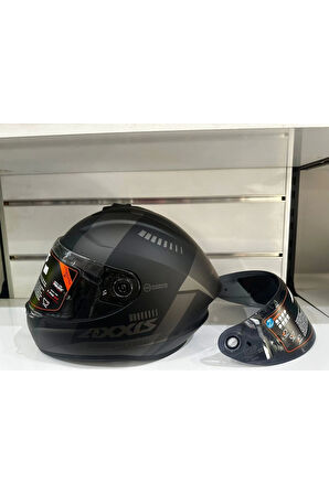 DRAKEN S MP4 B1 SİYAH MOTOSİKLET KASK