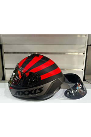 KASK AXXİS DRAKEN S PREMIER B5 MAT RED/BLACK/GREY