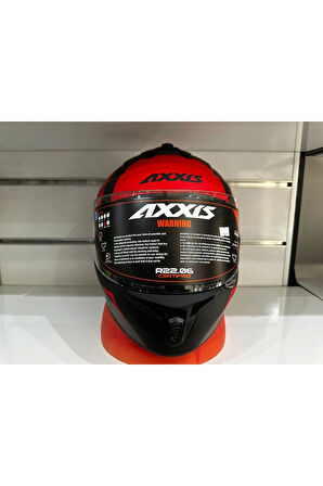 KASK AXXİS DRAKEN S PREMIER B5 MAT RED/BLACK/GREY