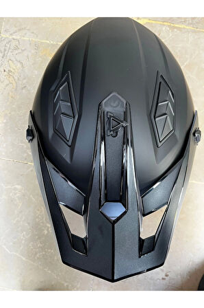 Kask X1-x Seul Çene Çıkan Mat Siyah