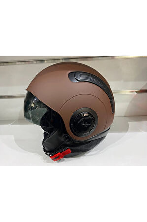 Kask Nexx Sx.10 Mat Kahverengi Çenesiz Güneş Gözlüklü