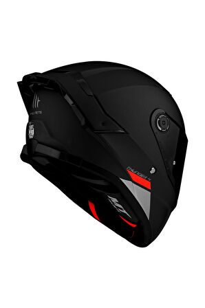 Kask Mt Thunder 4 Sv Solıd A1 Matt Black Şeffaf Vizör