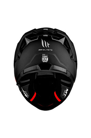 Kask Mt Thunder 4 Sv Solıd A1 Matt Black Şeffaf Vizör