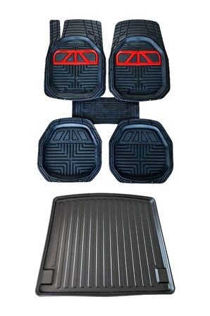 Seat Altea Xl Krom Kırmızı Paspas Ve 3d Bagaj Havuzu