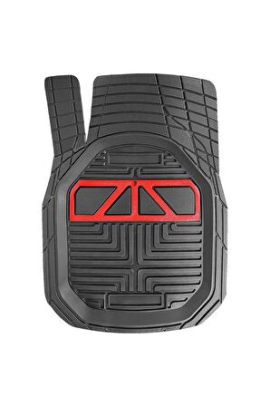 Volkswagen Golf Mk4 1997-2006 Araca Uyumlu Krom Kırmızı Derin Havuzlu Siyah Oto Paspas Takımı
