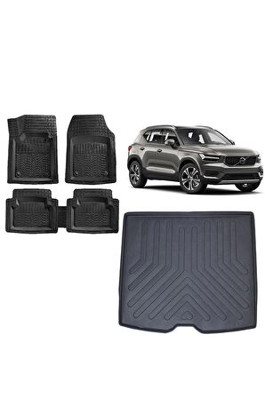 Volvo Xc40 2022 Model 3d Bagaj Havuzu ve 4D Luxury Havuzlu Paspas