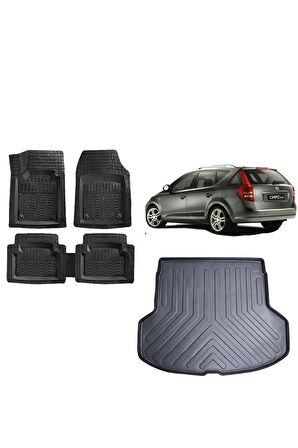 Kia Ceed 2011 Model Station Vagon Uyumlu 3d Bagaj Havuzu ve 4D Luxury Havuzlu Paspas