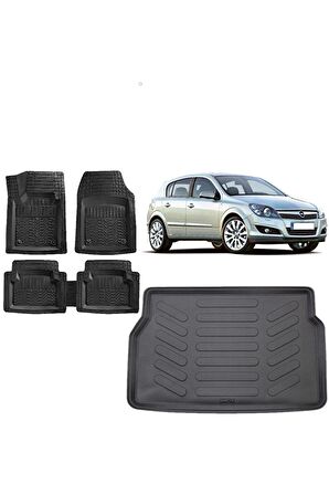Opel Astra H Hatchback 2011 Model 3d Bagaj Havuzu ve 4D Luxury Havuzlu Paspas